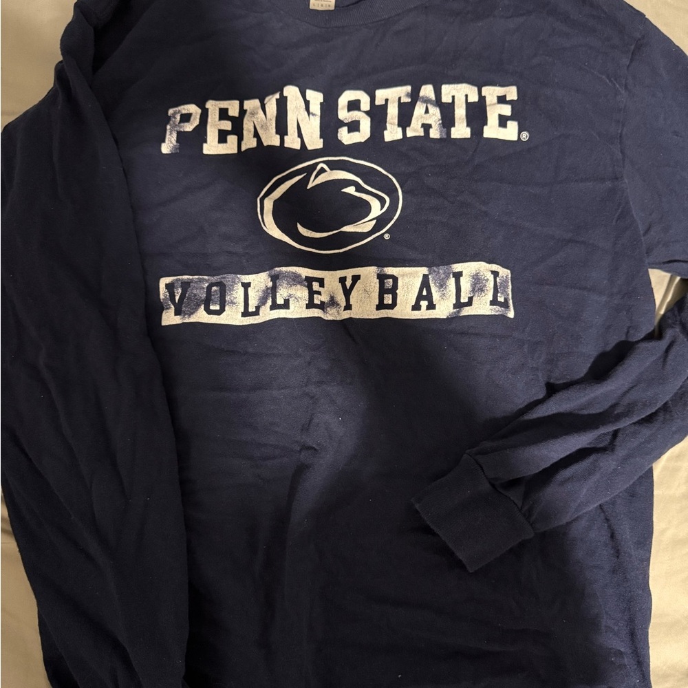Gildan Navy Blue Penn State Volleyball Long Sleeve Top